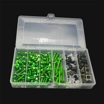 

Universal Motorcycle Full Fairing Screws Kit Body moto cover Bolts Nuts FOR kawasaki zx6r 2000 2005 2007 2009 aprilia rsv 1000