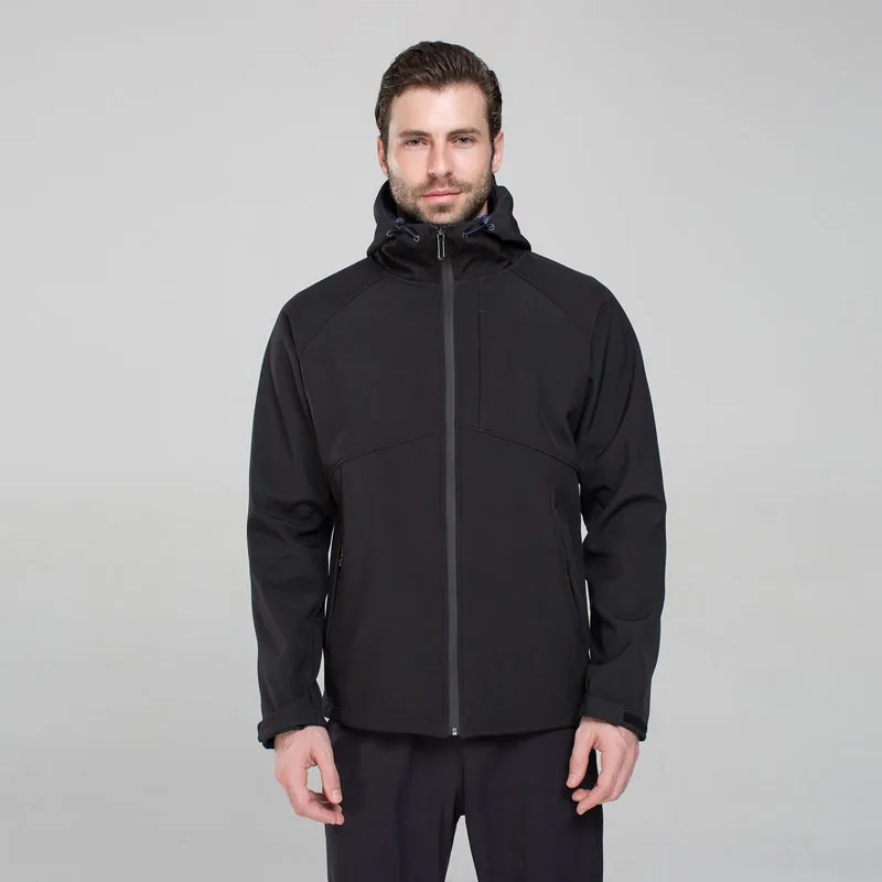 Men Black NUONEKO уличная флисовая Мужская походная куртка Женские ветрозащитные водонепроницаемые куртки Мужская Флисовая ветровка Походное дождевик JM06 - Цвет: Men Black