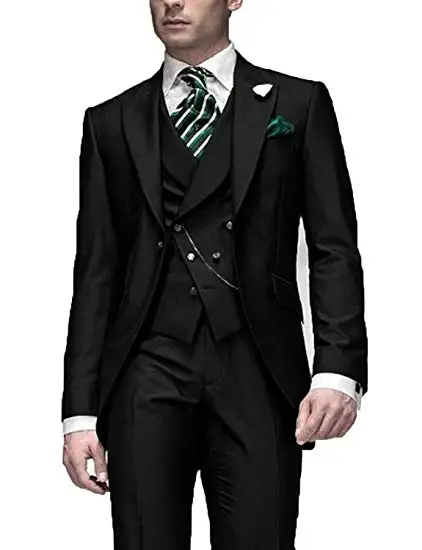 

Multiple Colors Custom Made Groom Wedding Mens Suits 3 Pcs Tuxedos Terno Masculino Men Suit Dress (Jacket+Pants+Vest+Tie)
