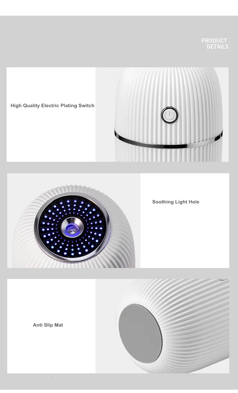 M Humidifier 300ML Ultrasonic USB Aroma Essential Oil Diffuser Romantic Color Night Lamp Mist Maker Humidificador Portable