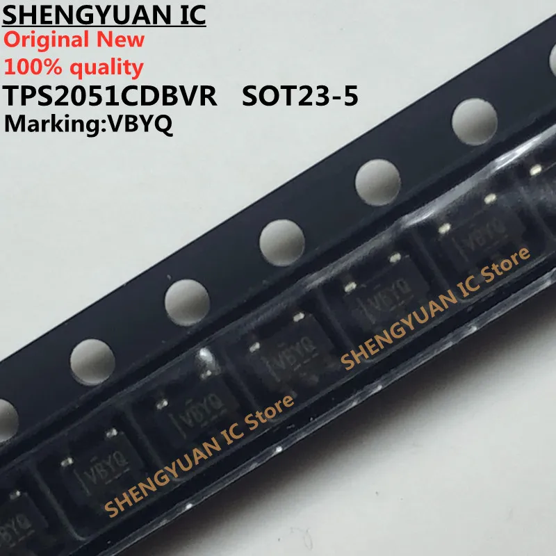 

10 pcs/lot TPS2051CDBVR Marking: VBYQ SOT23-5 TPS2051 Current-Limited, Power-Distribution Switches 100% new imported original