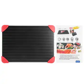 

Kitchen Multi-Functional Fast Defrosting Tray Thawing Plate Aluminum Non-Stick Defrosting Board For Foods Kitchen Gadget