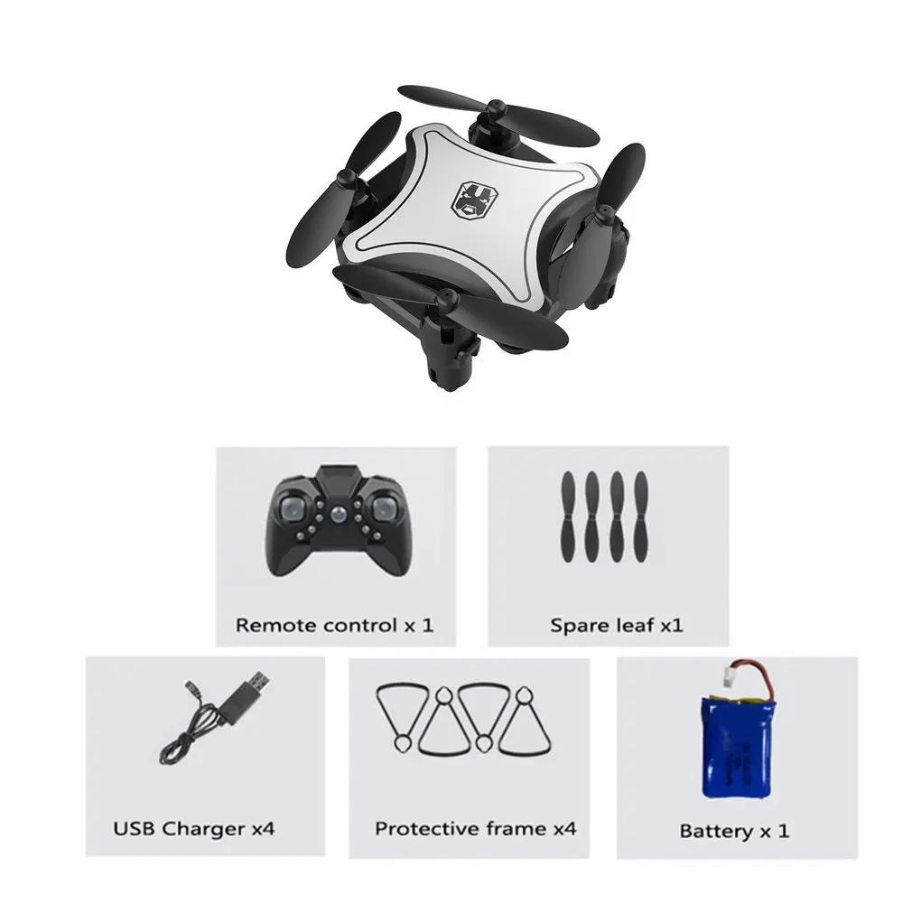 White 720P 1B Мини-Дрон Квадрокоптер с камерой 4K HD Opvouwbare дроны один ключ Terugkeer FPV Follow Me RC вертолет Квадрокоптер speelgoed - Цвет: White 720P 1B