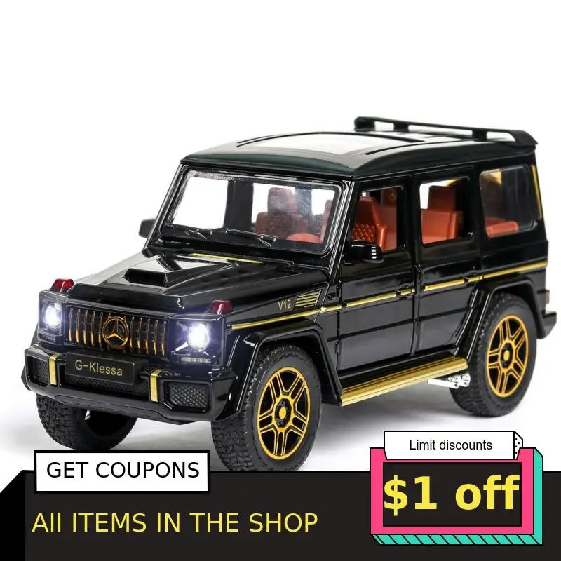 1/24 моделирование Benz G63 Diecasts сплав автомобиль внедорожная модель дорожного