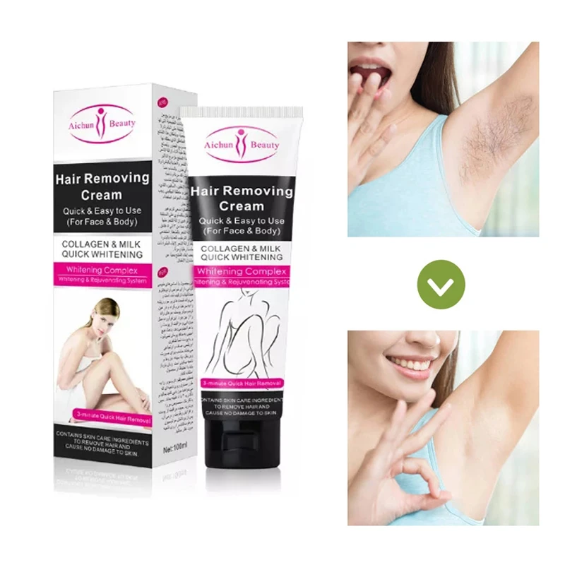 Hair Removal Cream Painless Hair Remover For Armpit Legs And Arms Skin Care  Body Care Depilatory Cream 100g Men Women - Hair Removal Cream - AliExpress