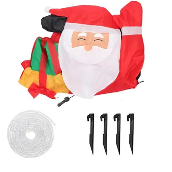 

Christmas Self-inflatable Luminous Santa Gift Pack Model LED lighting Indoor Outdoor Yard Lawn Party Decorations