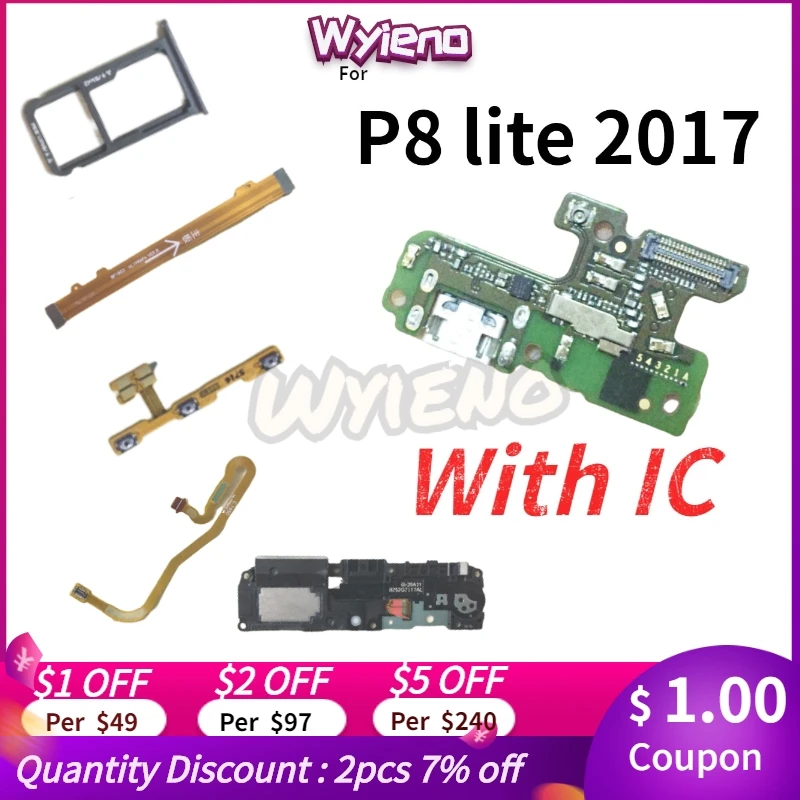 Wyieno для Huawei P8 Lite 2017 USB док станция зарядное устройство основной подключение ЖК