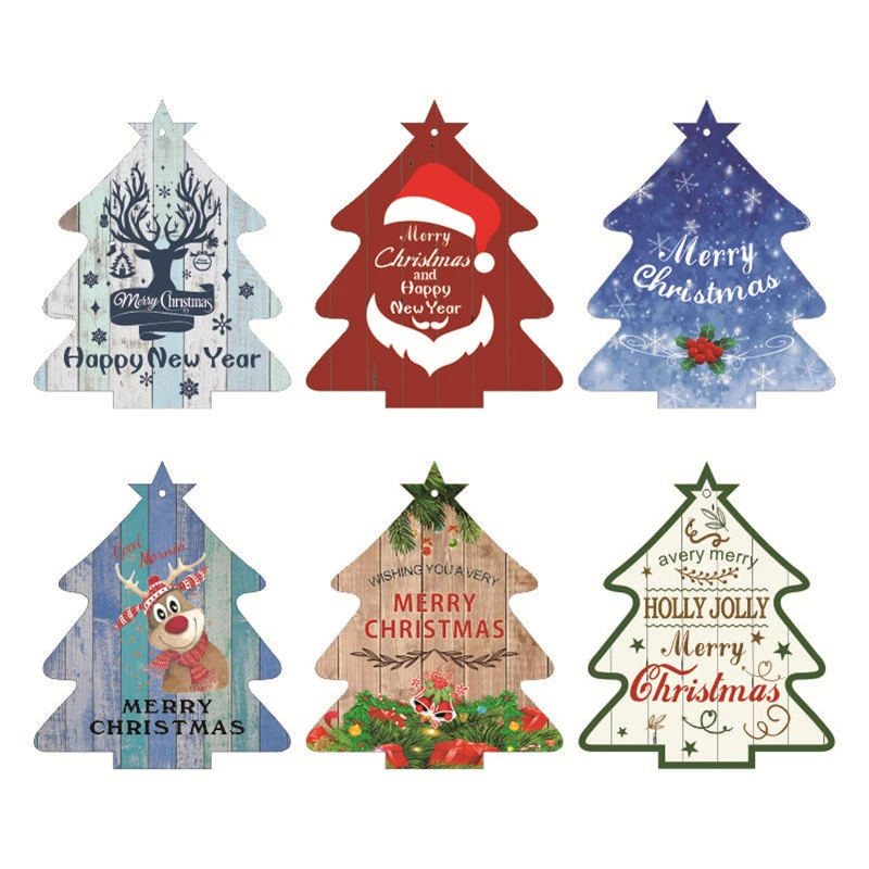 Dekorasi Tahun Baru Online Navidad 2021 Dekorasi Pohon Natal Tahun Baru 2022 Kerajinan Ornamen Kayu Dekorasi Natal untuk Rumah Pohon Natal Hadiah Noel|Pendant & Drop Ornamen| - AliExpress