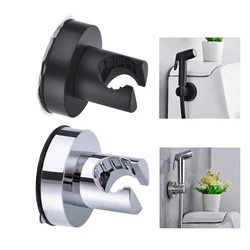 Vacuum Suction Cup Bidet Sprayer Bracket No punch Shower Head Holder Removable Wall Mount Holder ABS Bathroom Accessories Black