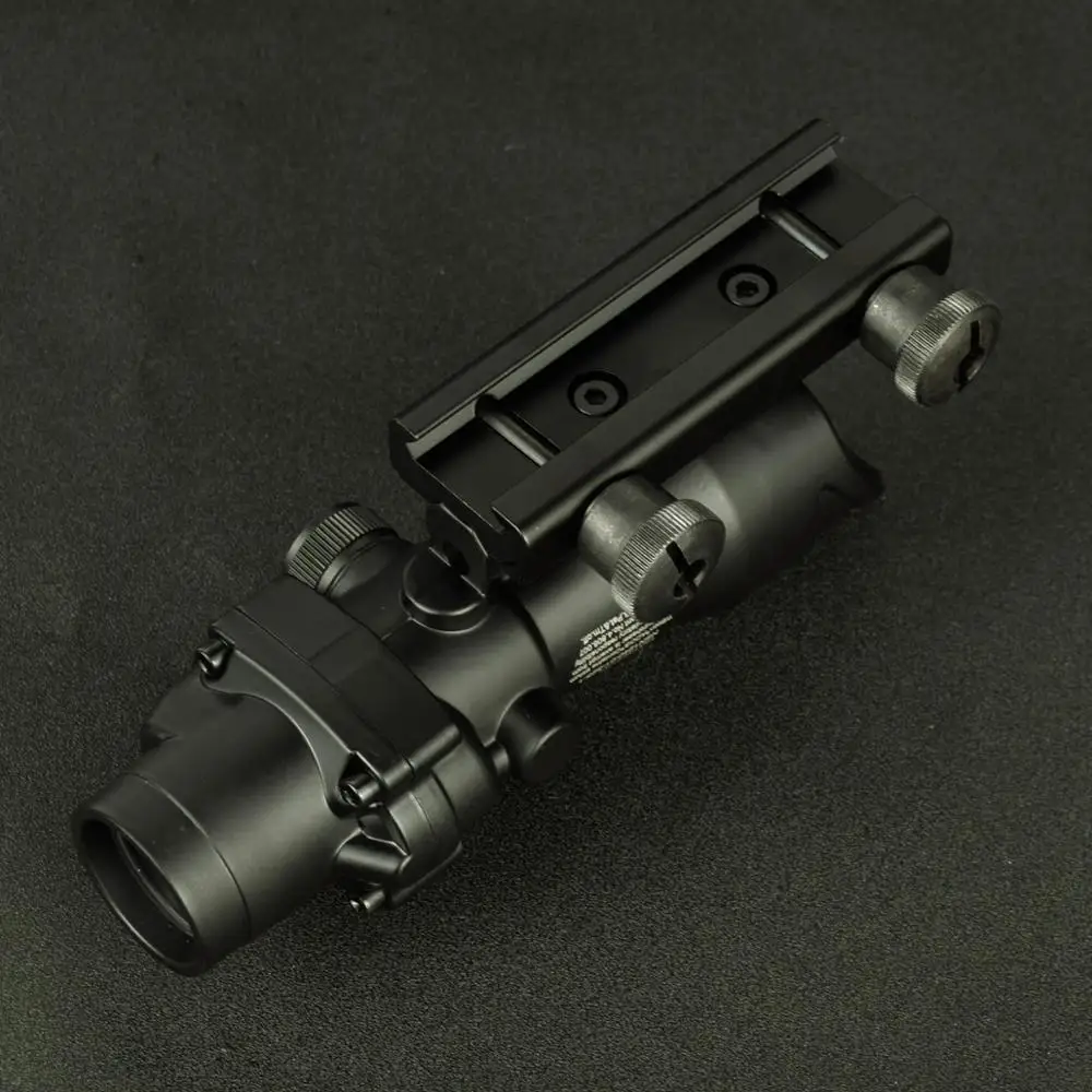 Тактический ACOG 1X32 Красный точка зрения настоящая красная зеленая ткань оптический прицел Прицелы для охотничьих ружей с 20 мм рельс для страйкбола пистолет