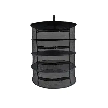 

Drying Rack Net 4-Layer with Zipper 2ft Hanging Dryer Rack for Herb Plants and Petals