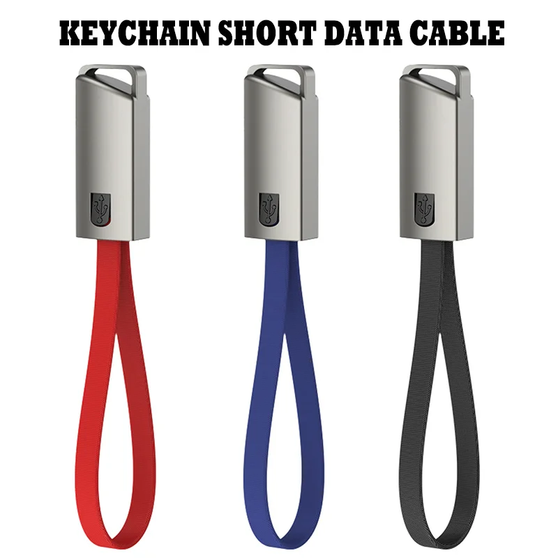 

Key Chain USB Type C Cable Fast Charging Cable for Samsung Xiaomi Charger Micro Usb Keychain Cord Short Cabel for Android TypeC