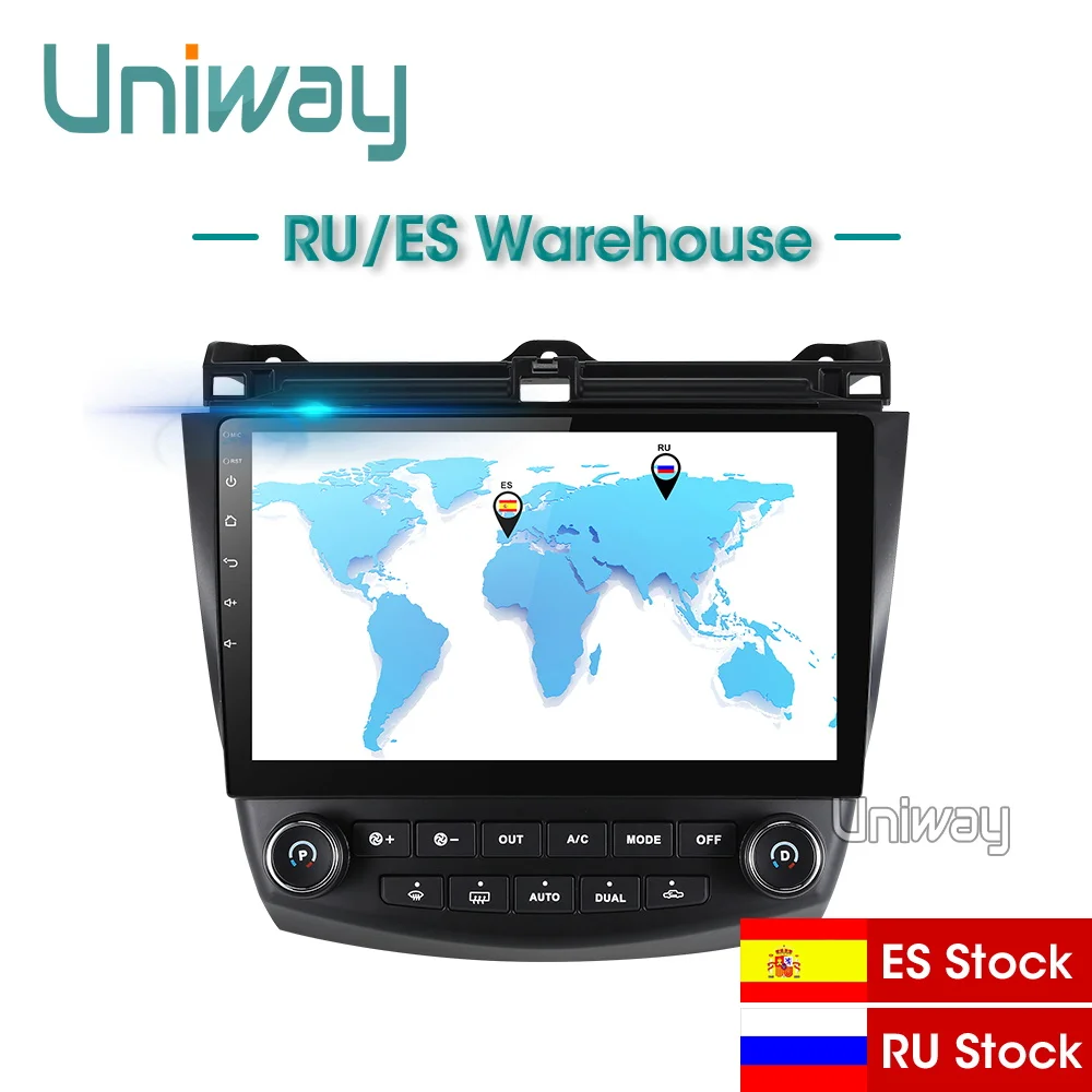 Uniway AYG1071 2G+ 3 2G android 8,1 автомобильный dvd для Honda Accord 7 2003 2004 2005 2006 2007 автомобильный Радио Видео плеер gps навигация автомобиля