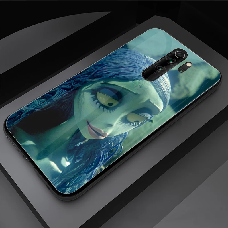 corpse bride Tempered Glass Phone Case For Redmi Note 5 6 7 8 Pro Note8T Note9S Redmi8 9 Cover Shell xiaomi leather case custom Cases For Xiaomi