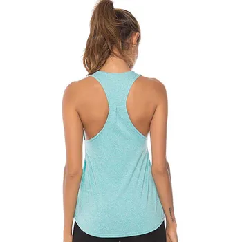 VEQKING Sleeveless Racerback Yoga Vest,Women Sport Singlet,Athletic Fitness Sport Tank Tops,Gym Running Training Yoga Shirts 5 VEQKING Sleeveless Racerback Yoga Vest Women Sport Singlet Athletic Fitness Sport Tank Tops Gym Running