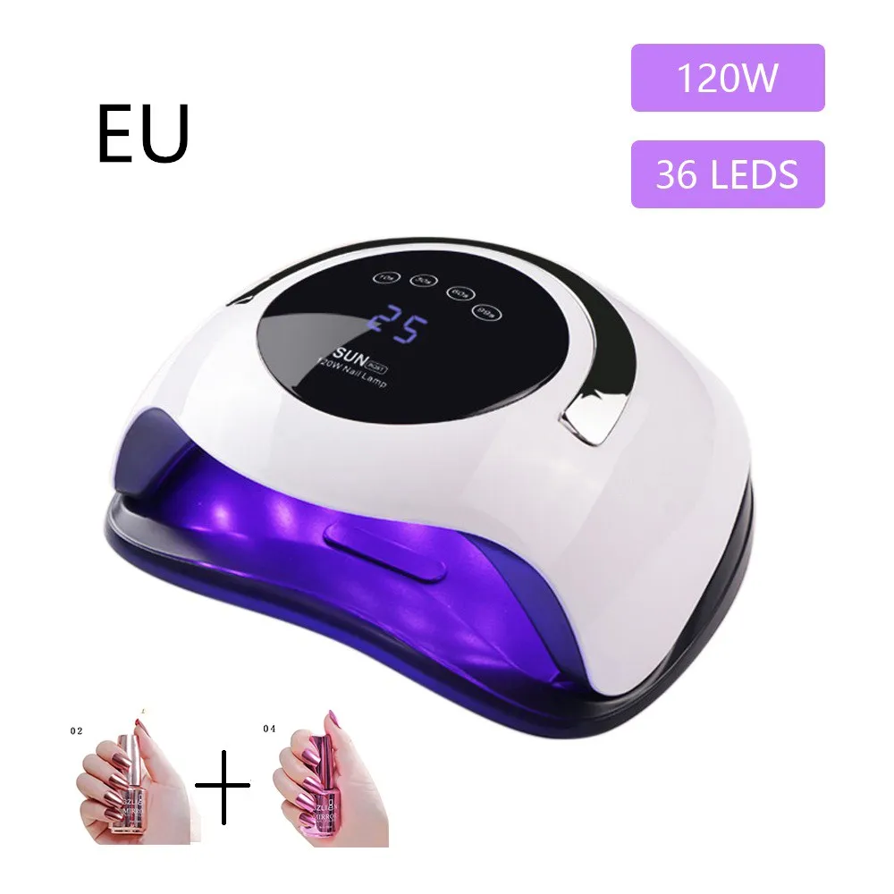 Лампа для маникюра светодиодный Сушилка для ногтей 120W USB гелевая лампа для ногтей, осушающая лампа для гель Лаки с лак для ногтей Авто Маникюр Сенсор - Цвет: 12