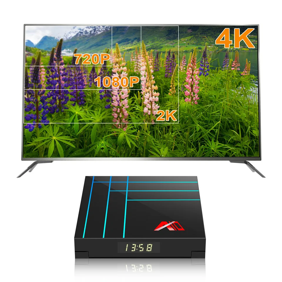Android 9,0 Smart tv Box 4K ULTRA HD RK3118 DDR4GB 32 GB/64 GB WIFI2.4G kodi18.1 медиаплеер телеприставка медиаплеер