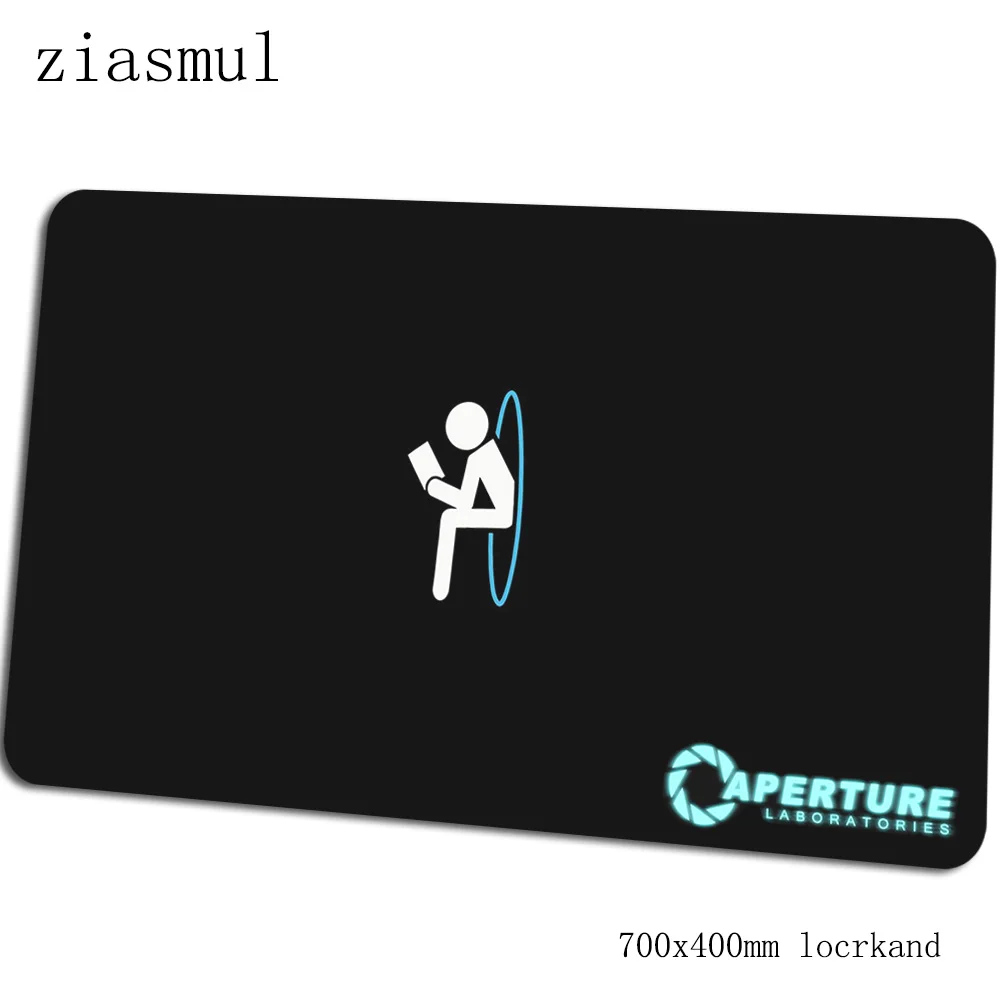 Портал 2 коврик для мыши 700x400x3 мм игровой коврик для мыши с изображением властная ноутбук с алюминиевым корпусом стол коврик инди-поп padmouse игры pc gamer коврики геймпад - Цвет: Size 700x400x3mm