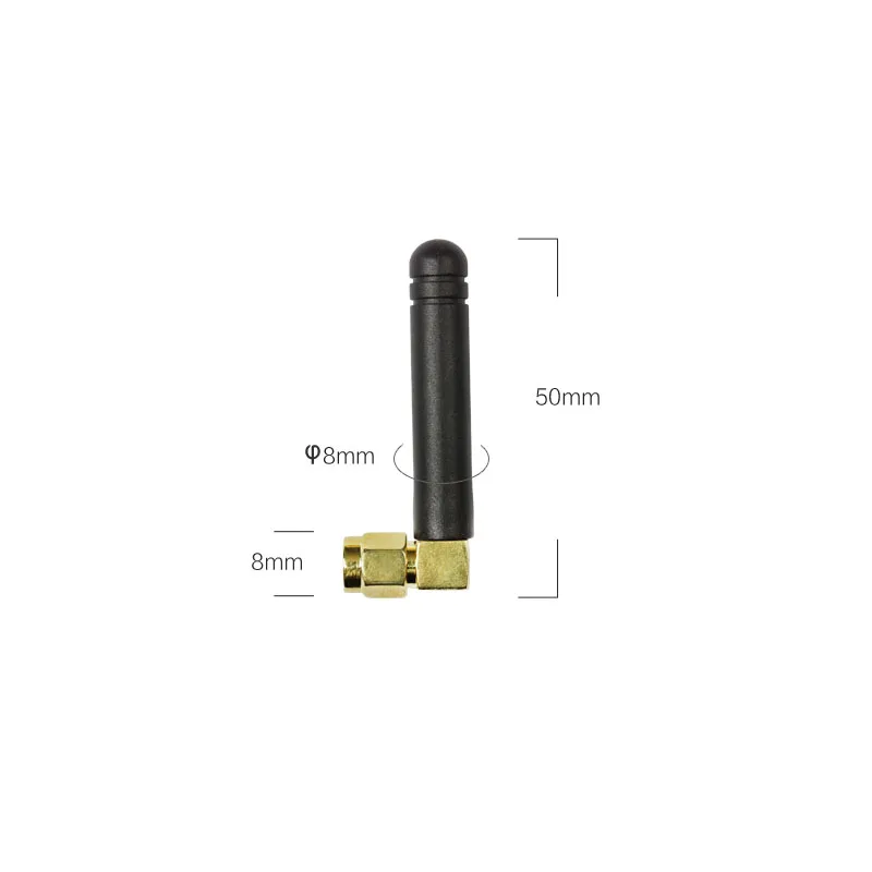 Black Signal Booster 433mhz Small For Wireless Module Rubber Duck Antenna