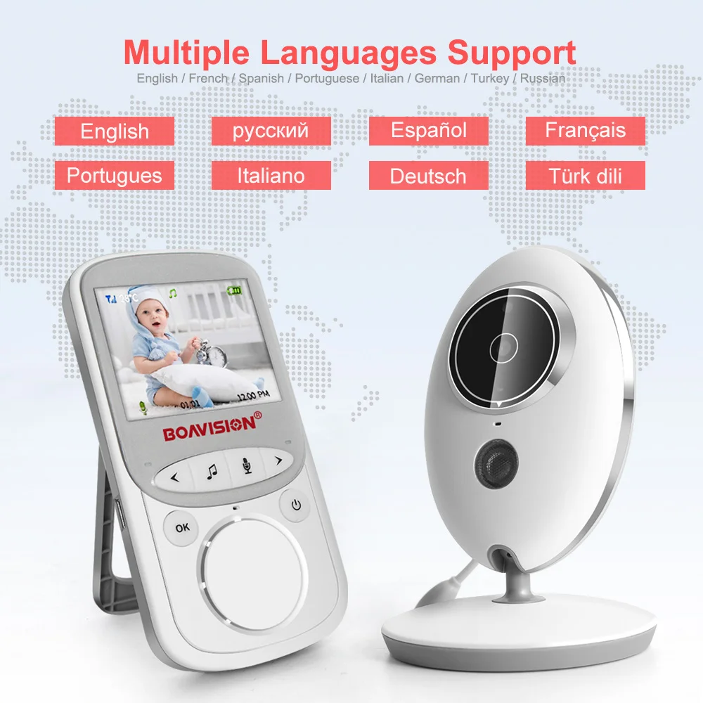 Wireless Video Baby Monitor VB605 2.4 Pollici di Sicurezza Di Colore Della Macchina Fotografica Int