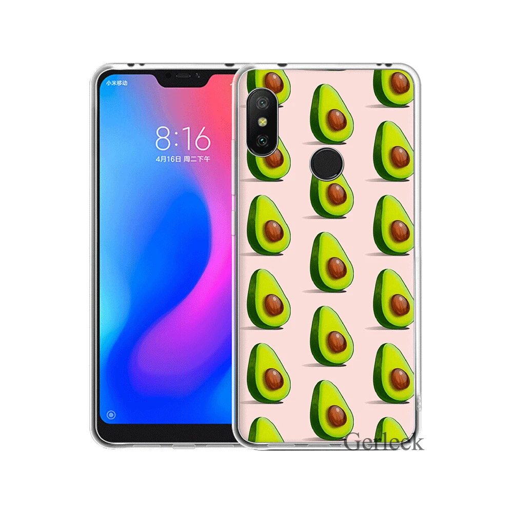 H5 Мобильный чехол для телефона для Redmi K20 7A GO S2 4X 4A 5A 6A Note 7 Pro, жесткий чехол с милым авокадо фруктовым покрытием - Цвет: H5
