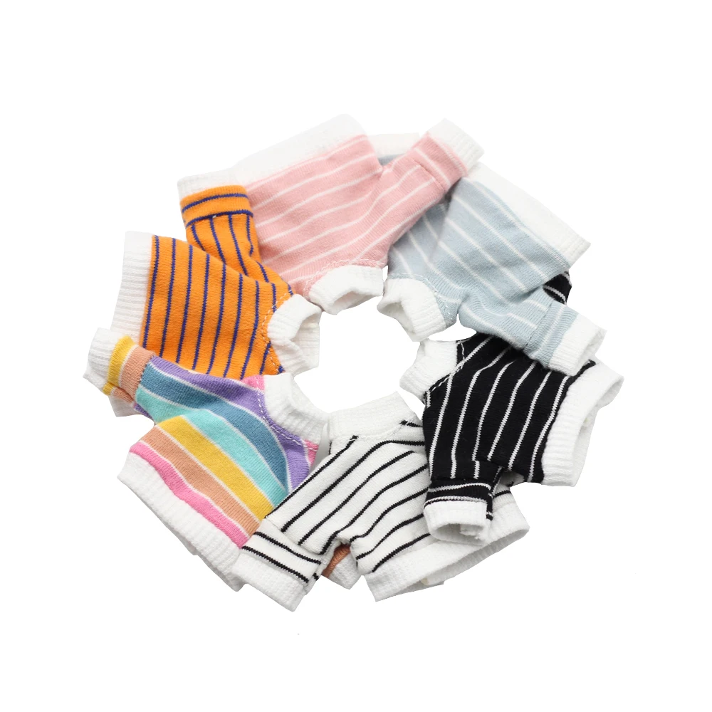 New 1/12 bjd Doll Clothing Stripe Long Sleeve T-shirt for ob11,obitsu11,Mollys,GSC,DOD doll accessories clothes