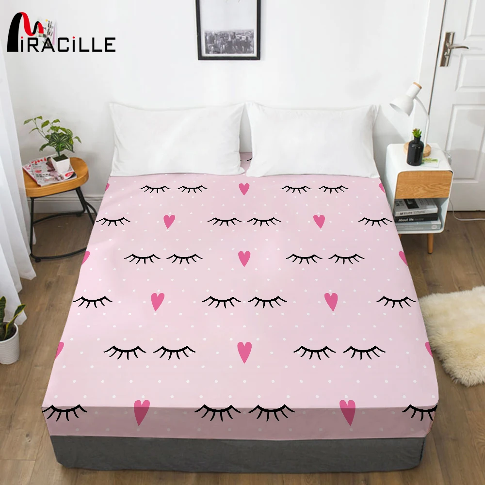 Miracille Популярные реснички матрас защитный чехол Гипоаллергенный Мягкий Коврик