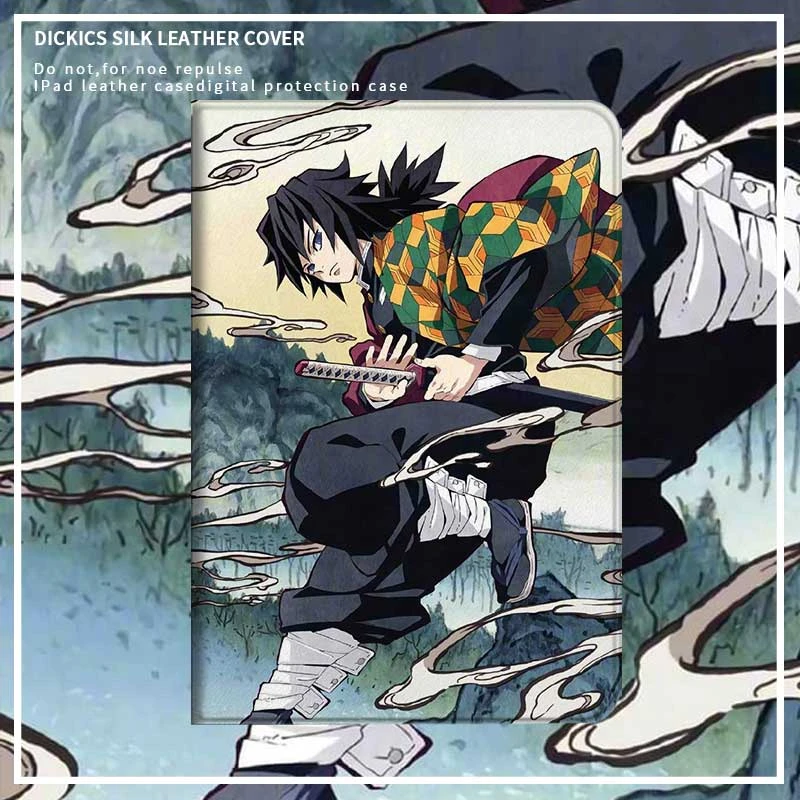 Manga Demon Slayer Giyuu Case For Apple Ipad Pro 21 Flip Stand Cases Anime Water Breathing For Ipad Air 1 2 3 4 Cover Tablets E Books Case Aliexpress