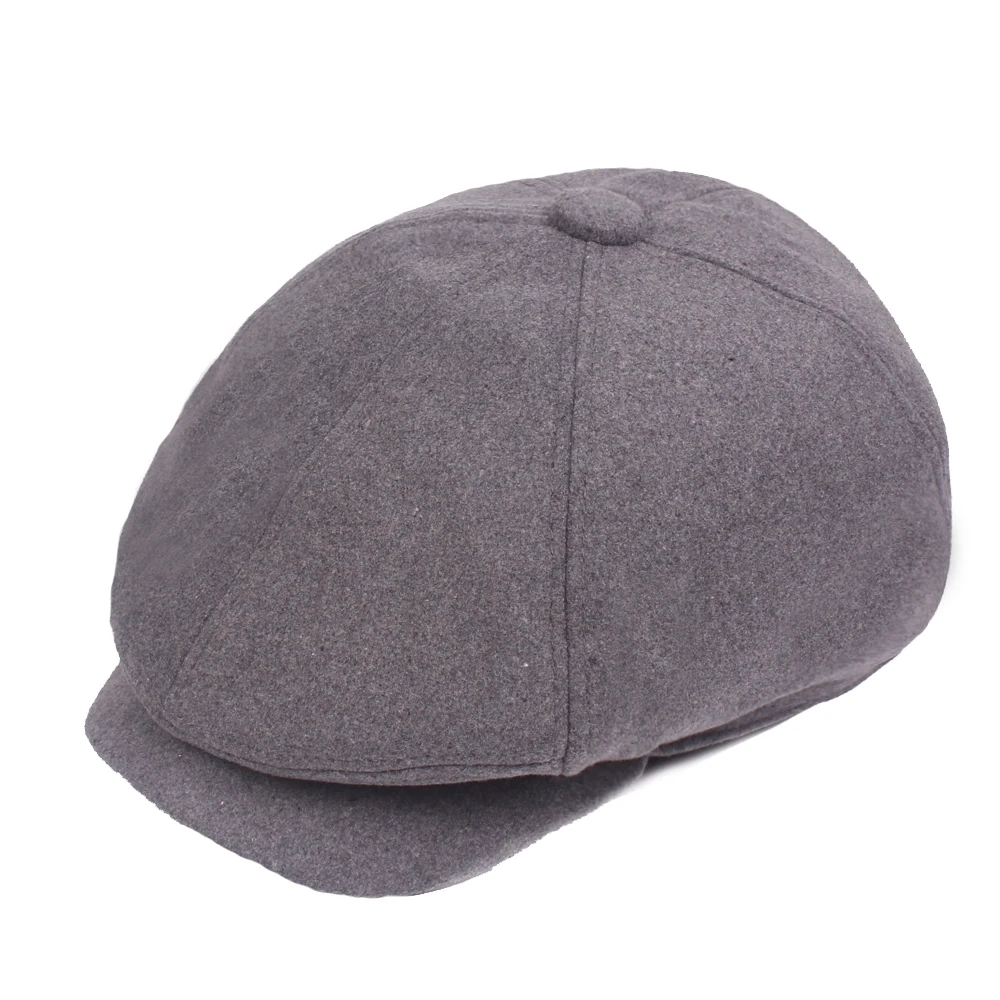 Винтажная модная шерстяная женская шапка восьмиугольная шапка Laday Newsboy Virsor Hat Зимняя шапка для девочек берет шляпа художника