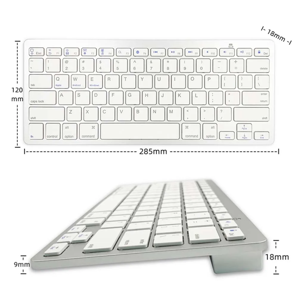 Japanese Wireless Keyboard Bluetooth Keyboard 78 Keys For IOS Android Tablet Slim Keyboard For iPad PC Windows keyboard with touchpad for pc