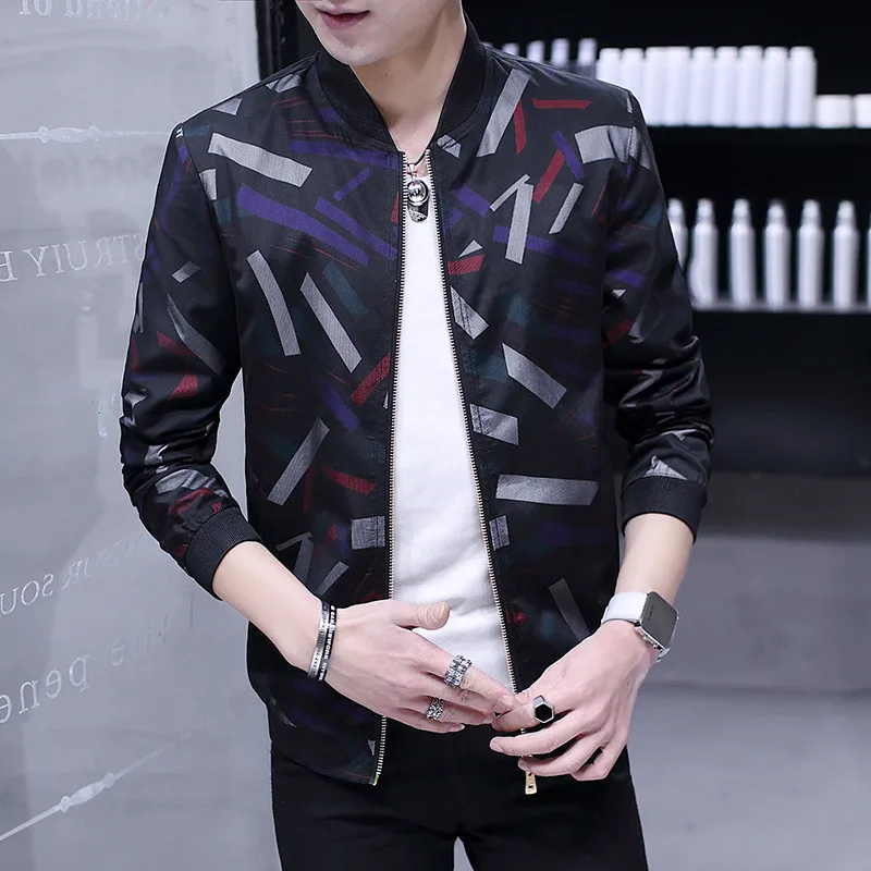 

Baseball Jacket Spring Autumn Mens Bomber Jackets Clothes Black Jaqueta Masculina Casual Coat Men Plus Size 4XL FYY574