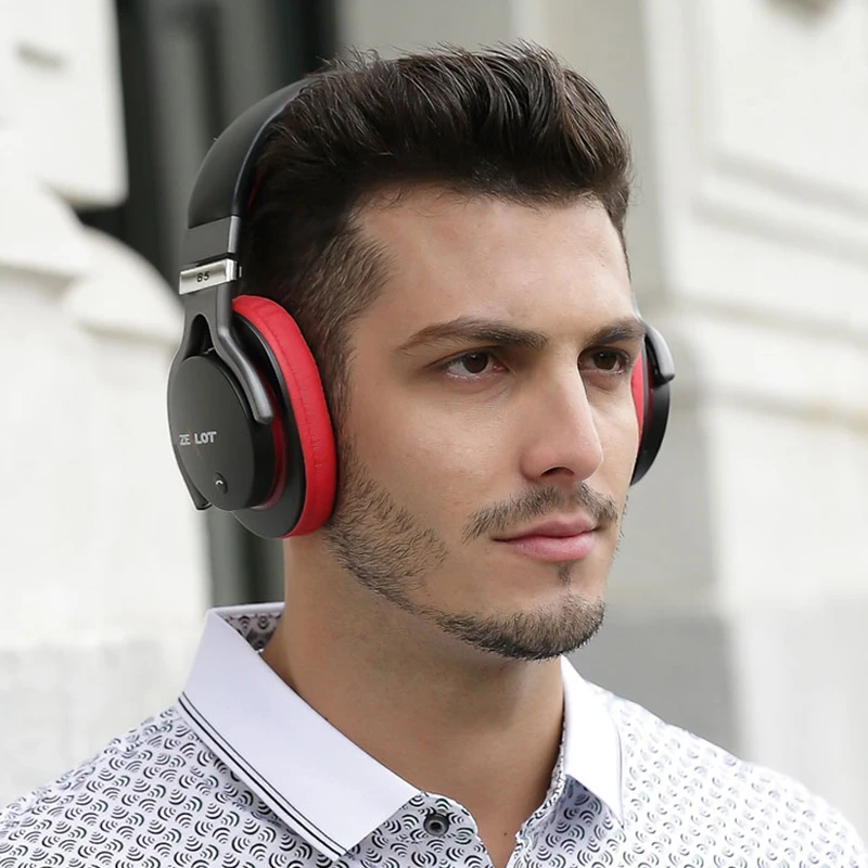 ZEALOT B5 HiFi Stereo Wireless Bluetooth Headphone Over Ear Powerful Bass Headset With Microphone Support Micro-SD Card Play