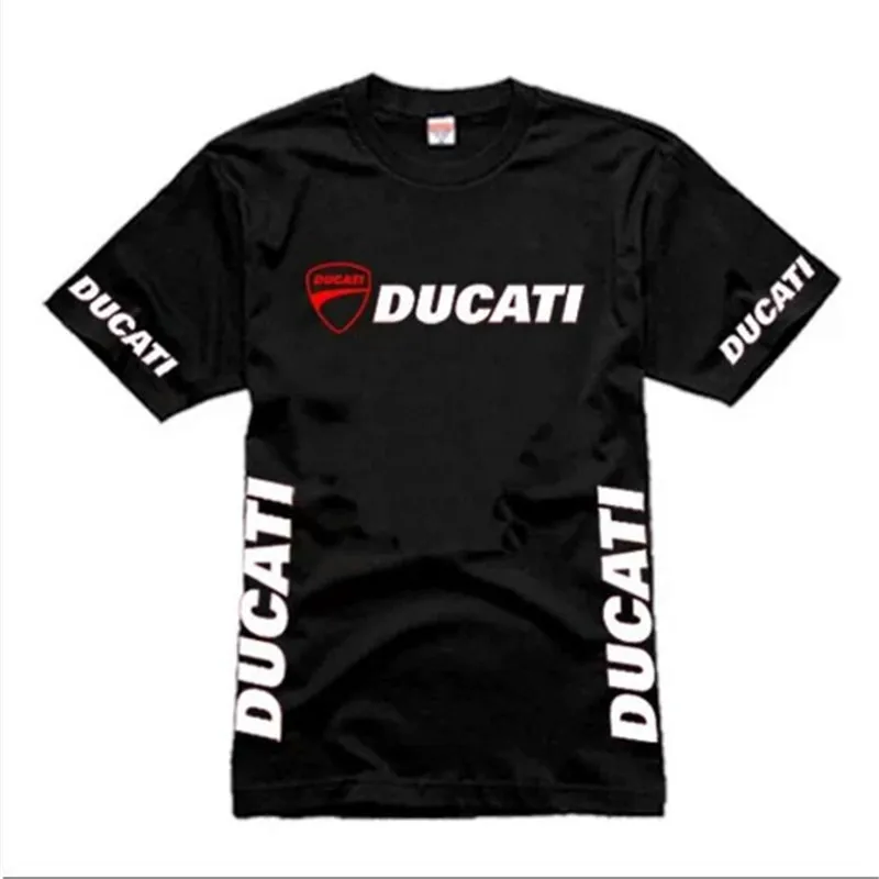 Новинка, ducati Ducati, Красный Дьявол, логотип, спортивный автомобиль, команда, короткий рукав, Повседневная мода, Harajuku, высокое качество, футболка - Цвет: 1