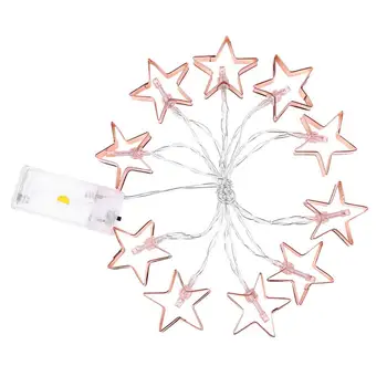 

Hollow Star Heart 10LED Fairy String Light Wedding Energy Saving and Environmental Protection Garland Lamp Party Home Decor
