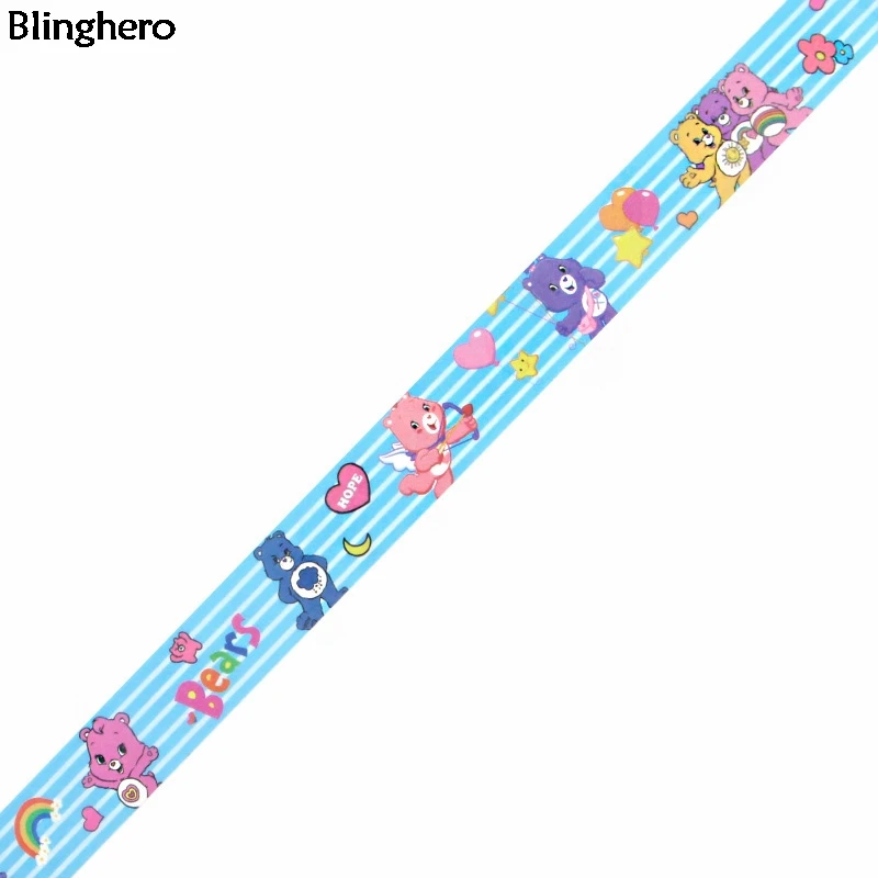 Blinghero 15 мм X 5 м уход медведь маскировки клейкие ленты мультфильм васи клейкие ленты милый медведь клейкие ленты животных наклейка подарок BH0325