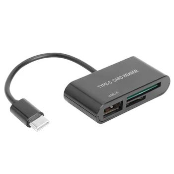 

3 in 1 Type-C Card Reader to TF Memory Card Adapter Widely Compatible Low Power Devices for PC Laptop Accessories