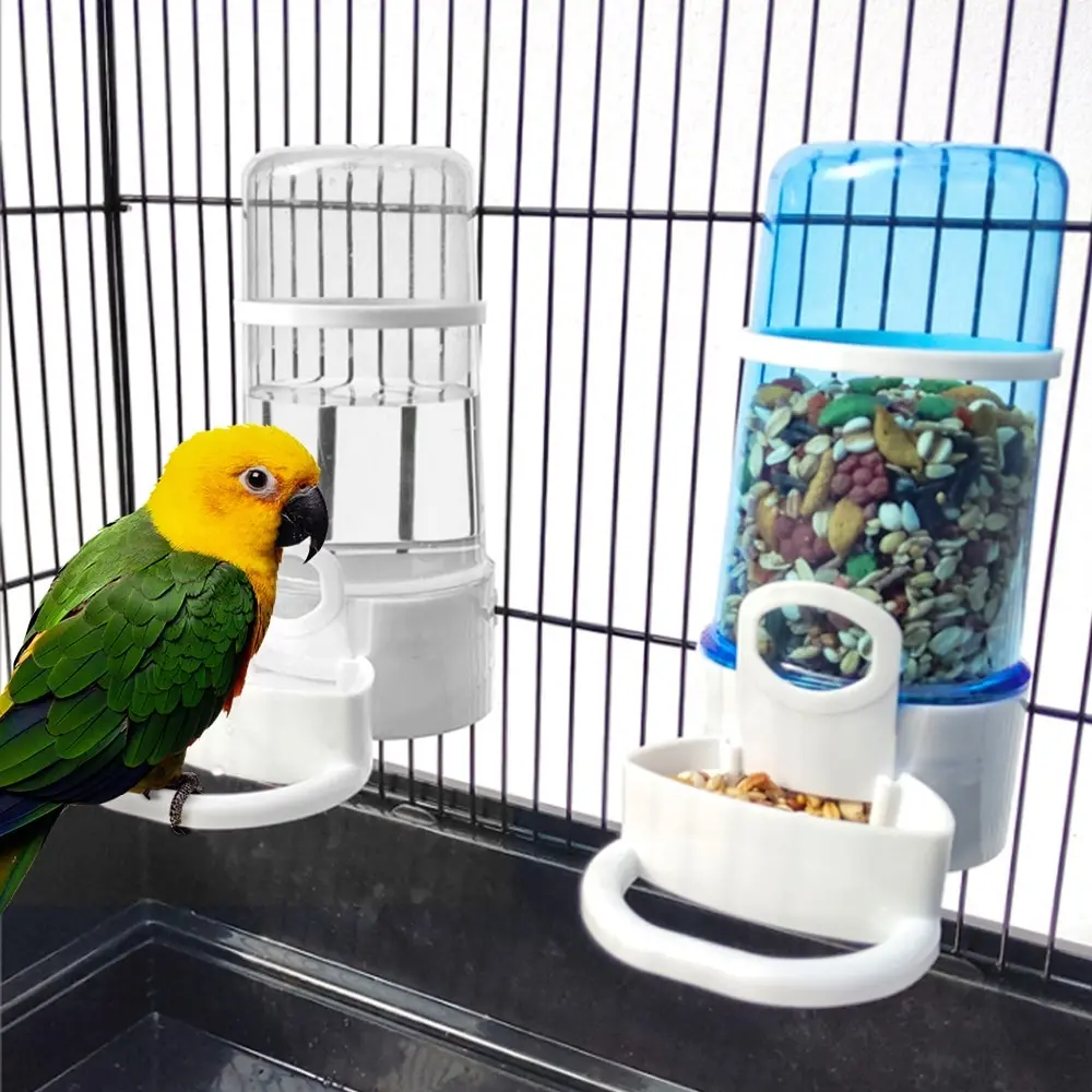 

Bird Water Drinker Feeder Waterer with Clip Pet Bird Supplies Dispenser Bottle Drinking Cup Bowls For Pet Parrot Cage ^*^