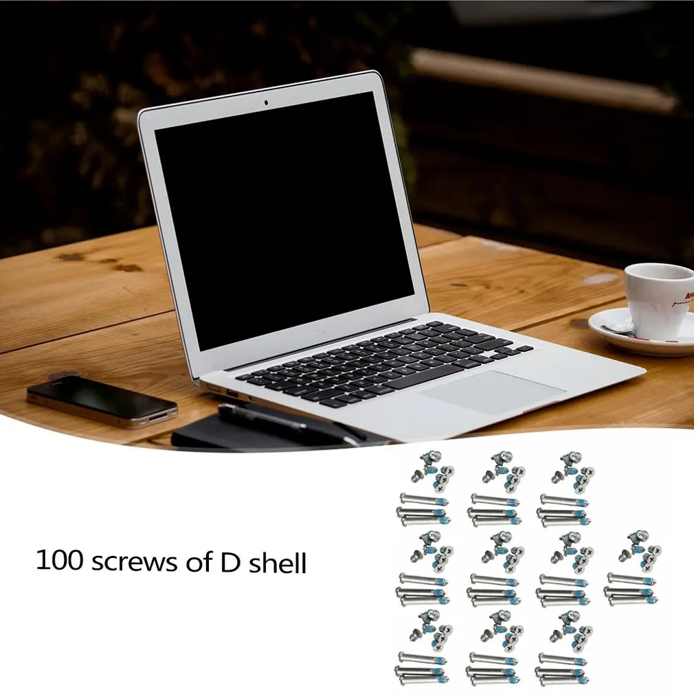 100 шт болт для нижнего корпуса Набор для ноутбука для Macbook для A1278 для A1286 для A1297 оболочка винт(10 комплектов