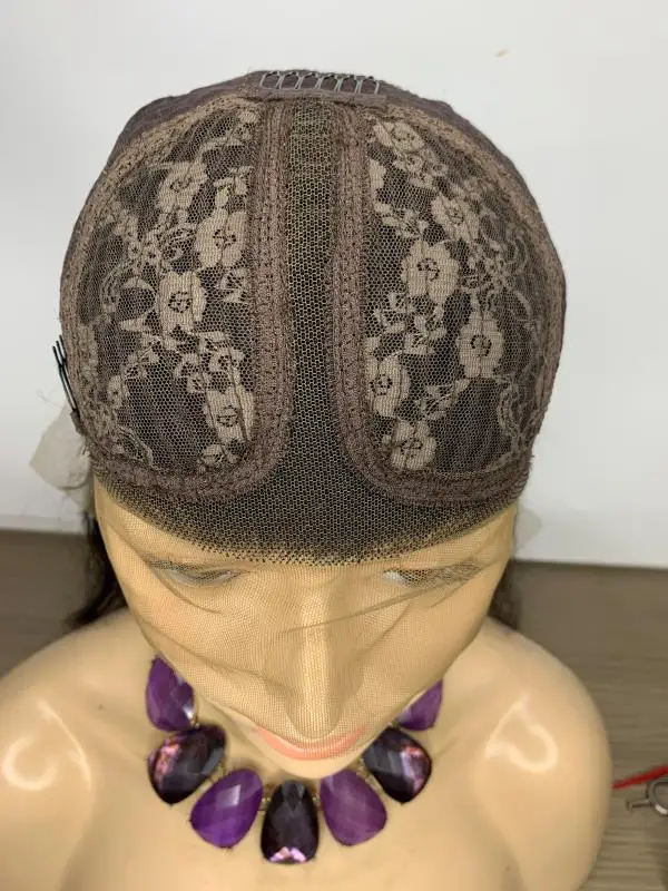 Sliky em Linha Frente do Laço Perucas de Cabelo Peruca para Mulher Remy Loira Reta Longa 13 × 6 Ombre Humano u Parte Preplucked Alça Ajustável Mel 1 Remy mel loira sliky em linha reta