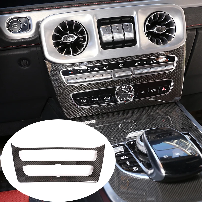 Настоящее углеродное волокно для Benz G Class W463 2019 2020 внутренняя центральная консоль