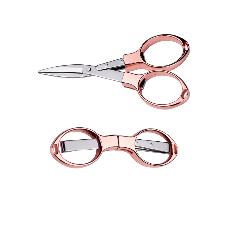Fishing Scissors LINNHUE Foldable Portable Aluminum alloy Sharp Cut PE Line Lead Gold Silver Multifunction Scissors Fishing Tool