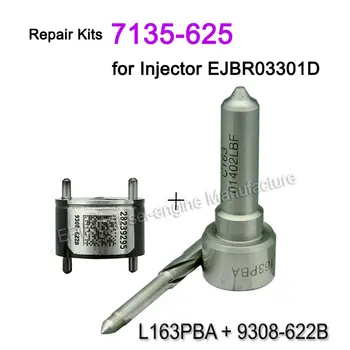 

Diesel Fuel Common Rail Inyector Nozzle L163PBD Auto Fuel Valve 9308-622B Repair Kit 7135-625 for JMC Injection EJBR03301D