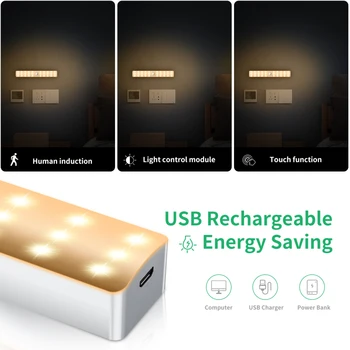 

HOT!! Infrared Induction 3 Colors Ultra-thin Fashion Under Cabinet LED Lights Wireless PIR Motion Sensor Cabinet Shelf Lights