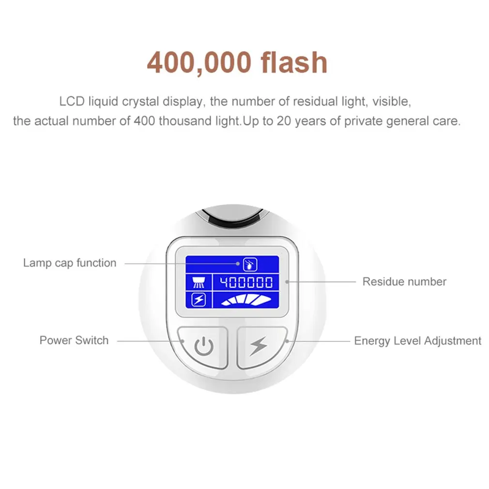 INLINS 3 in 1 IPL Laser Hair Removal Machine Painless Laser Epilator Permanent Bikini 5 Levels 3