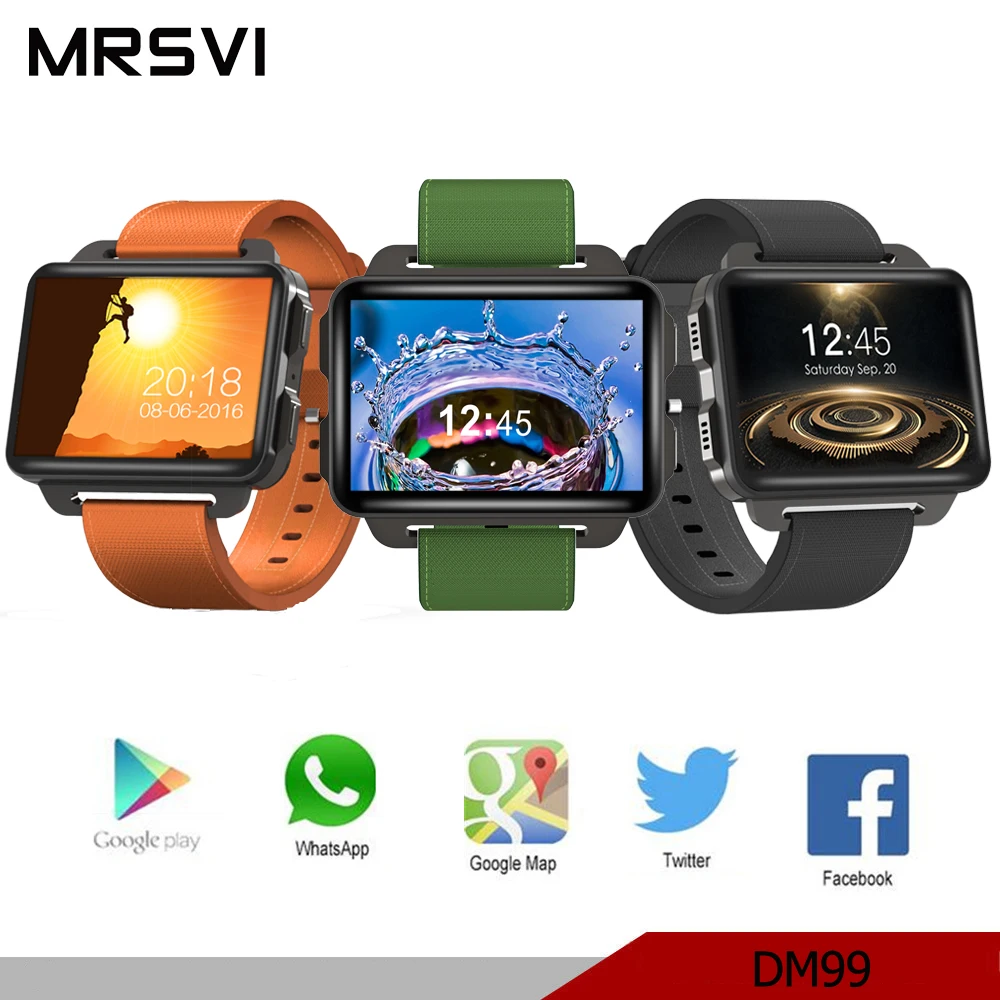 DM99 Android Smartwatch телефон 1 Гб 16 аккумулятор 1200 мАч 130 Вт камера GPS WiFi MP4 3G поддержка SIM