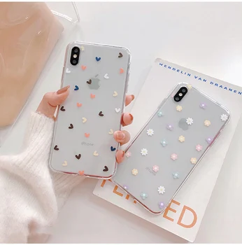 

Heart Clear phone case For Apple iPhone 11 PRO MAX i11 pro coque Funda Covers Case For Iphone 6 6S 7 8 Plus XR X XS Max Cover