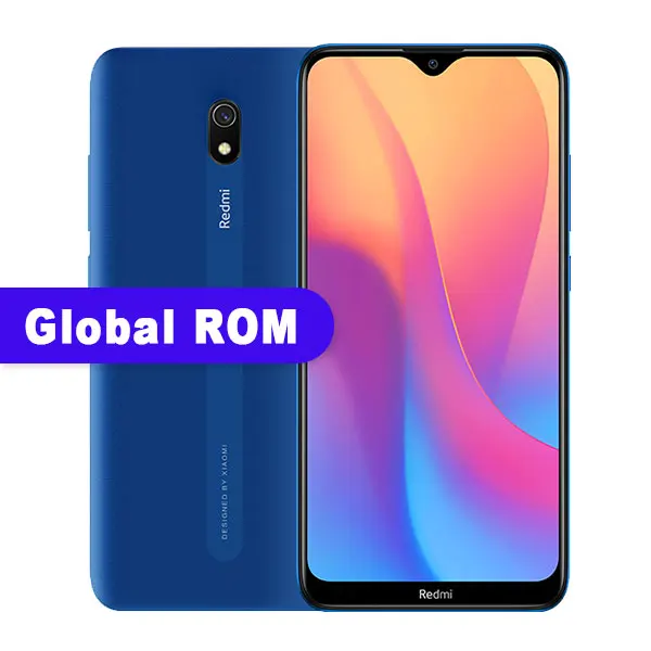 Xiaomi Redmi 8A с глобальной ПЗУ, 32 Гб ПЗУ, 3 ГБ ОЗУ, 8 A, 5000 мАч, смартфон Snapdargon 439, четыре ядра, 12 МП, камера AI type-C - Цвет: Global ROM Blue