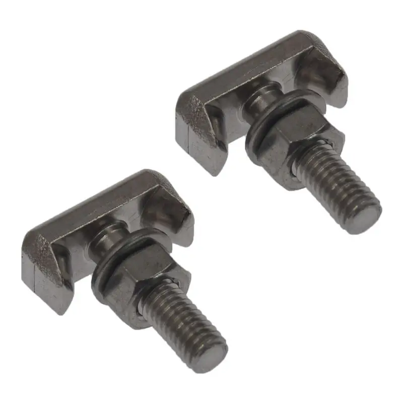 2pcs Battery Cable Terminal Connectors Car T-Bolt Stainless Steel Batteries Cables Connectors Replace 19116852