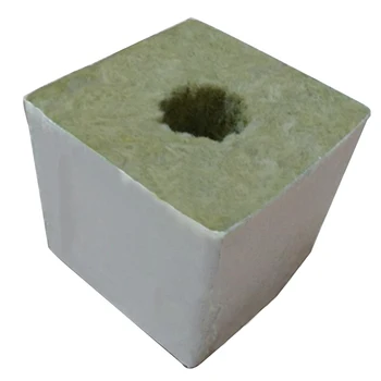 

6pcs Starter Plugs Soilless Cultivation Hydroponic Grow Greenhouse 50x50x50mm Mini For Cloning Compress Base Rockwool Slab