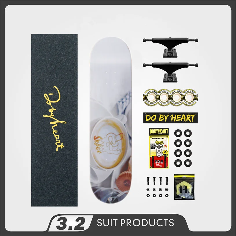 Скейтборд SK8ER полный скейтборд 8 0/8 25 &quot колеса 52 мм и грузовики 5 25&quot Pro аксессуары